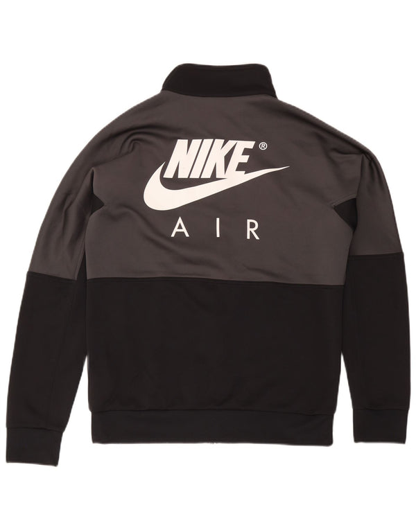 Nike grafisk træningsdragt til mænd, topjakke, lille grå farveblok polyester