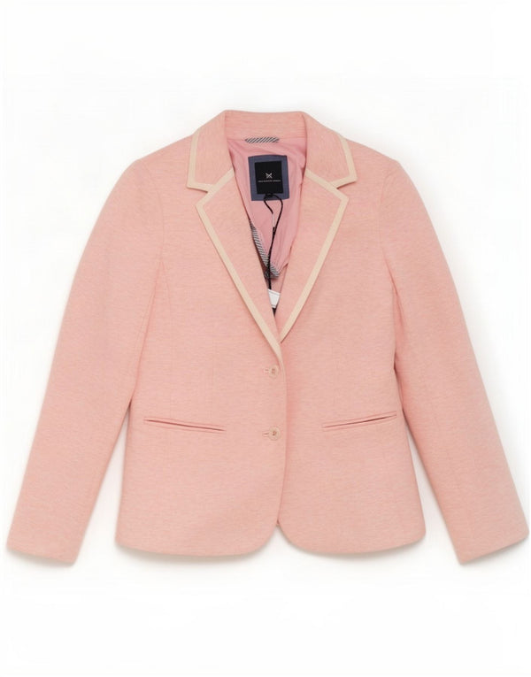 Crew Clothing Dame 2-knaps blazerjakke UK 10 Small Pink Flecked Bomuld