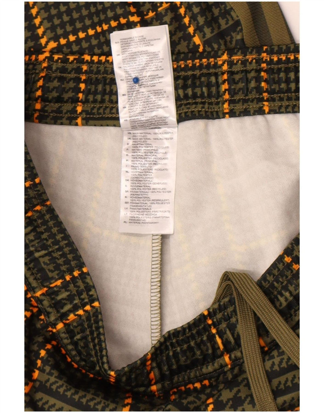 Adidas Træningsdragtsbukser til mænd Medium Green Houndstooth Polyester