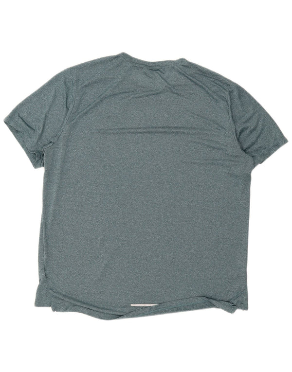Nike Running T-Shirt Top XL Grøn Flecked Polyester Sports