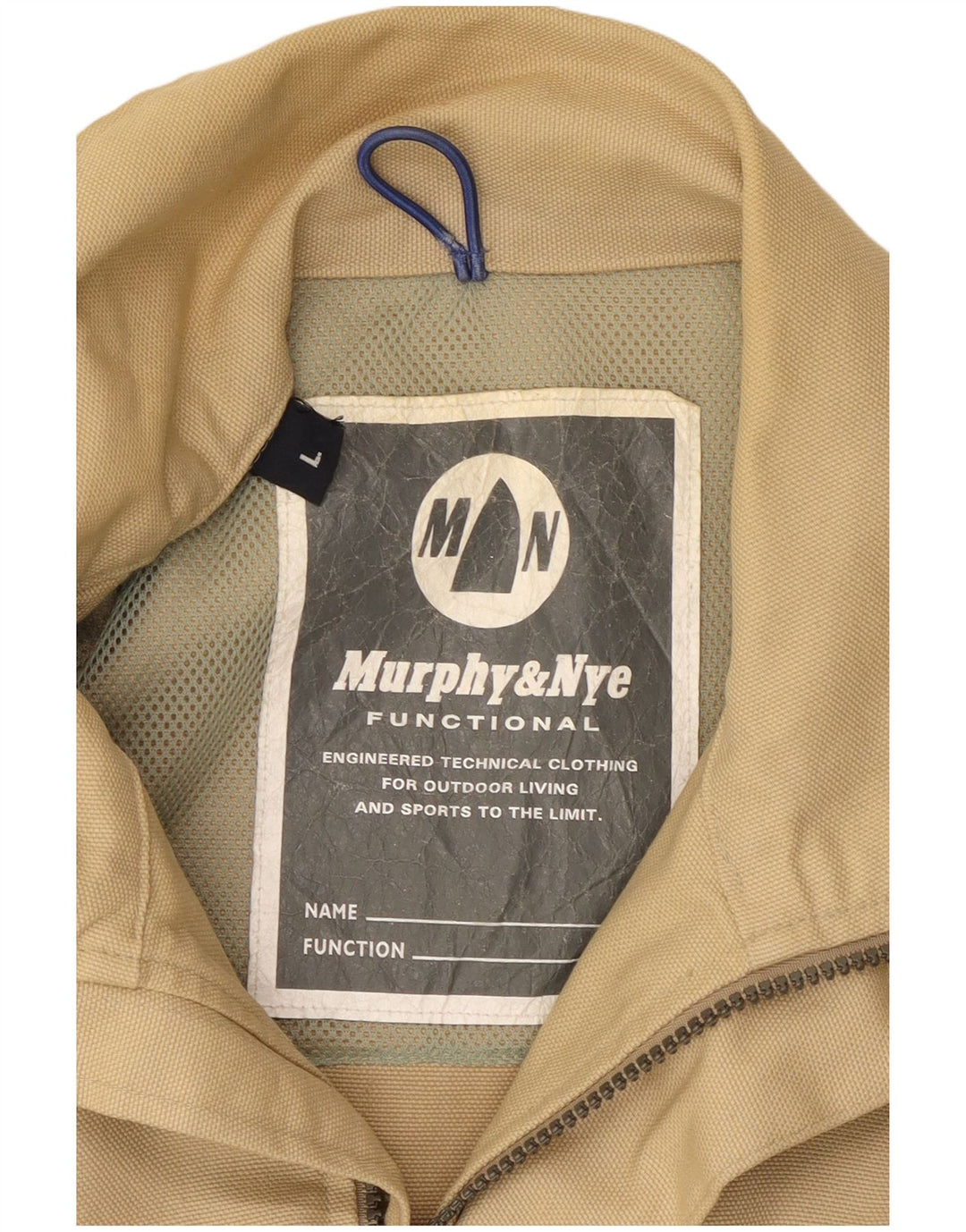 Murphy & Nye Herre Windbreaker Jacket UK 40 Large Beige