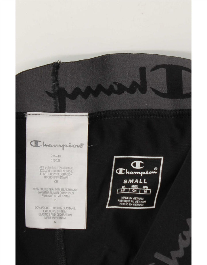 Champion Herre Grafiske Leggings Small W27 L27 Sort Polyester