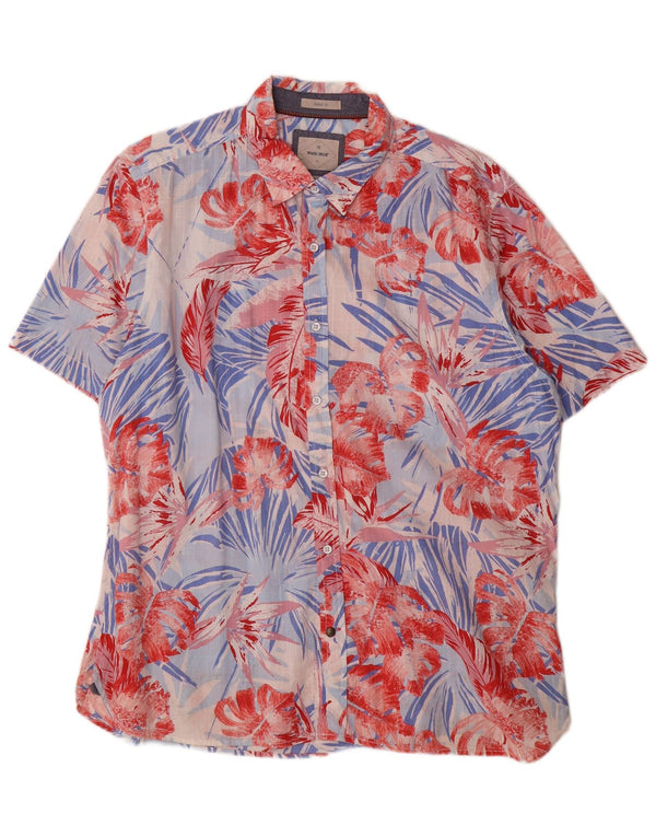 White Stuff Kortærmet Herreskjorte XL Flerfarvet Floral Hawaiian