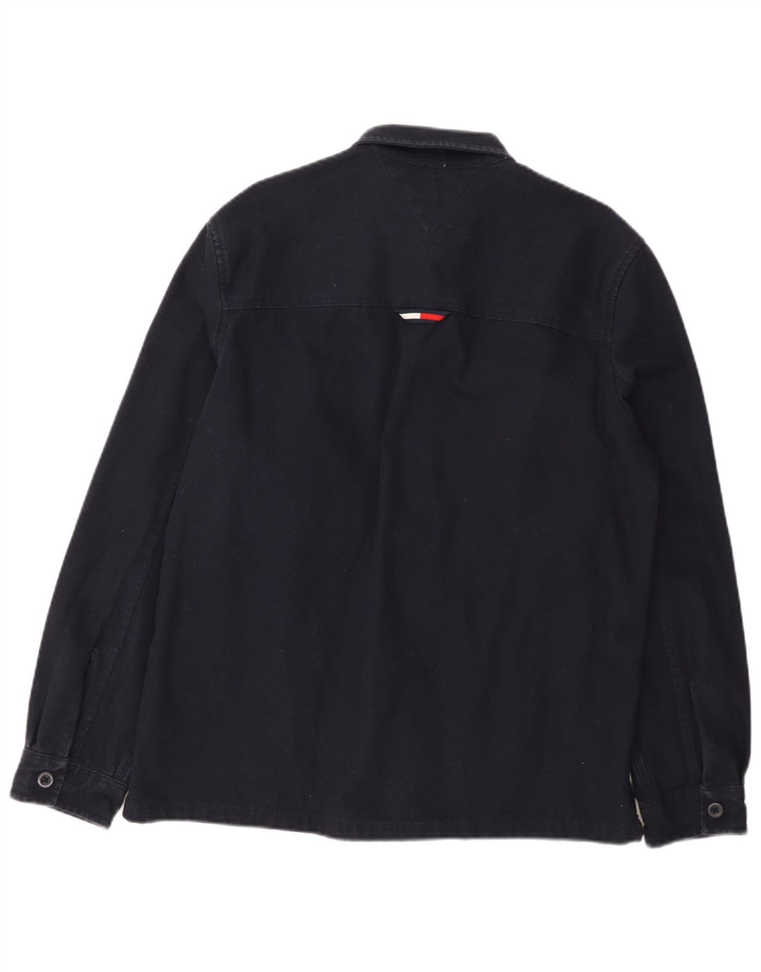 Tommy Hilfiger Herre grafisk skovhugger skjorte medium marineblå bomuld