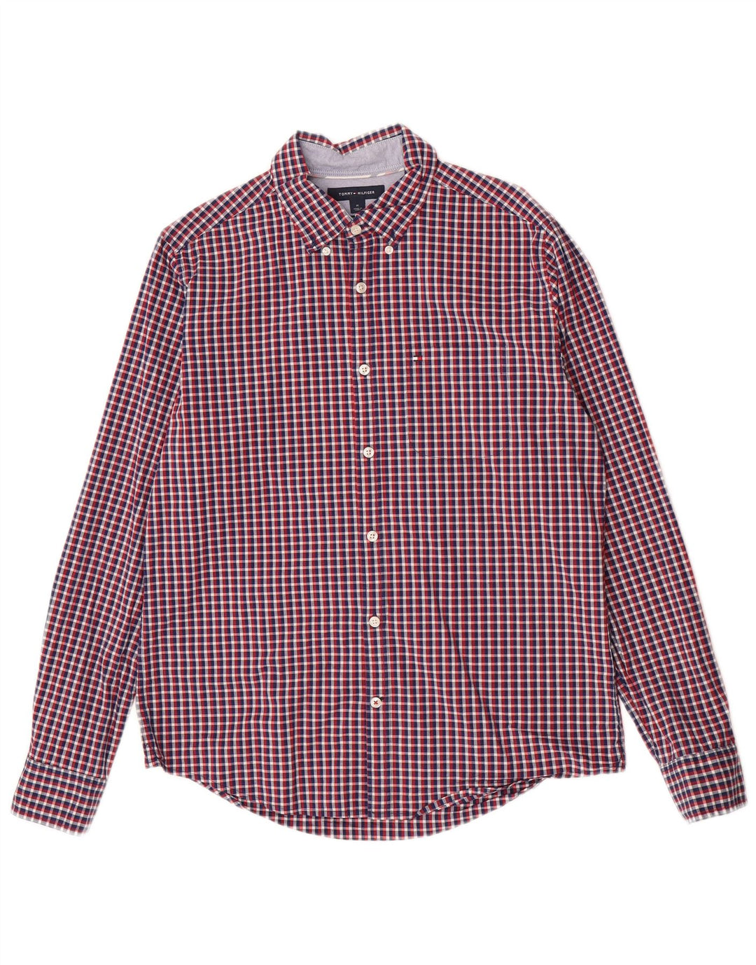 Tommy Hilfiger Herre Slim Fit skjorte Medium Flerfarvet ternet bomuld