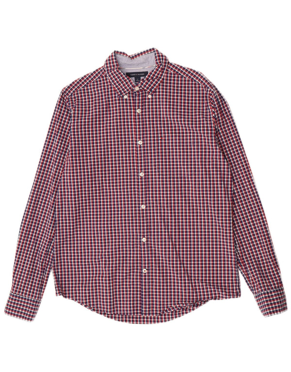 Tommy Hilfiger Herre Slim Fit skjorte Medium Flerfarvet ternet bomuld