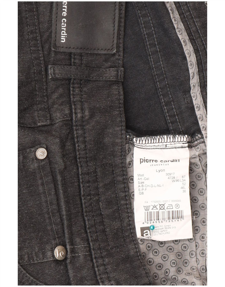 Pierre Cardin Straight Jeans til mænd W36 L34 Grå polyester