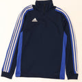 ADIDAS Mens Climalite Pullover Tracksuit Top Medium Navy Blue Colourblock Vintage Adidas and Second-Hand Adidas from Messina Hembry 