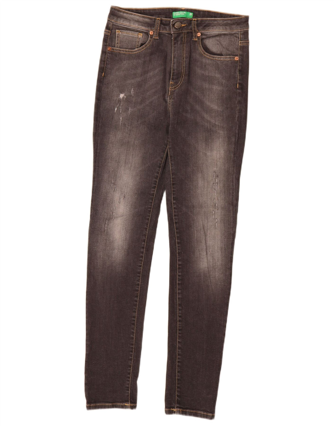 Benetton Herre Skinny Jeans W28 L30 Grå