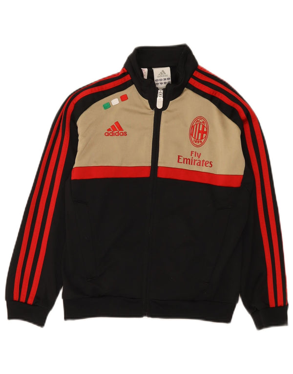 Adidas Boys AC Milan Træningsdragt Topjakke 7-8 år Sort Colourblock