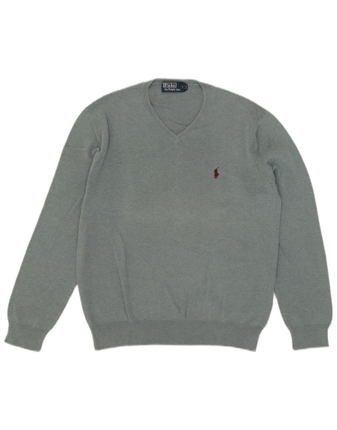 Polo Ralph Lauren Herre V-hals sweater mellemgrå bomuld