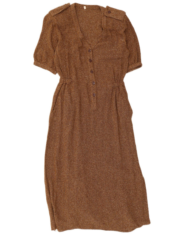 Vintage Dame Maxikjole IT 46 Large Beige