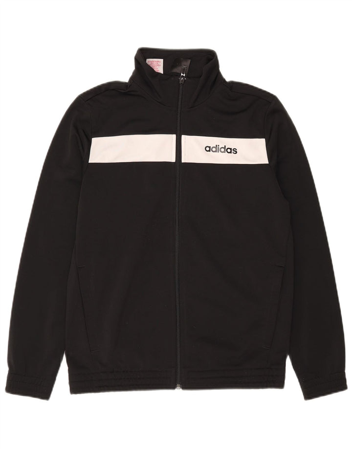 Adidas drenge grafisk træningsdragt topjakke 12-13 år Sort Colourblock