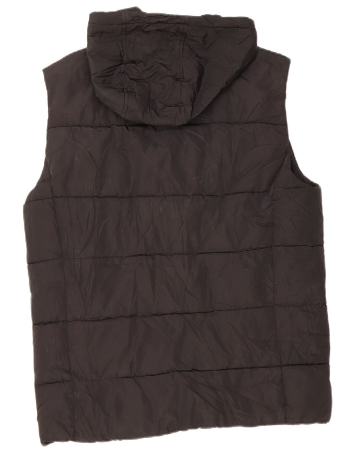 Superdry Polstret Gilet med hætte til mænd UK 38 medium sort polyester