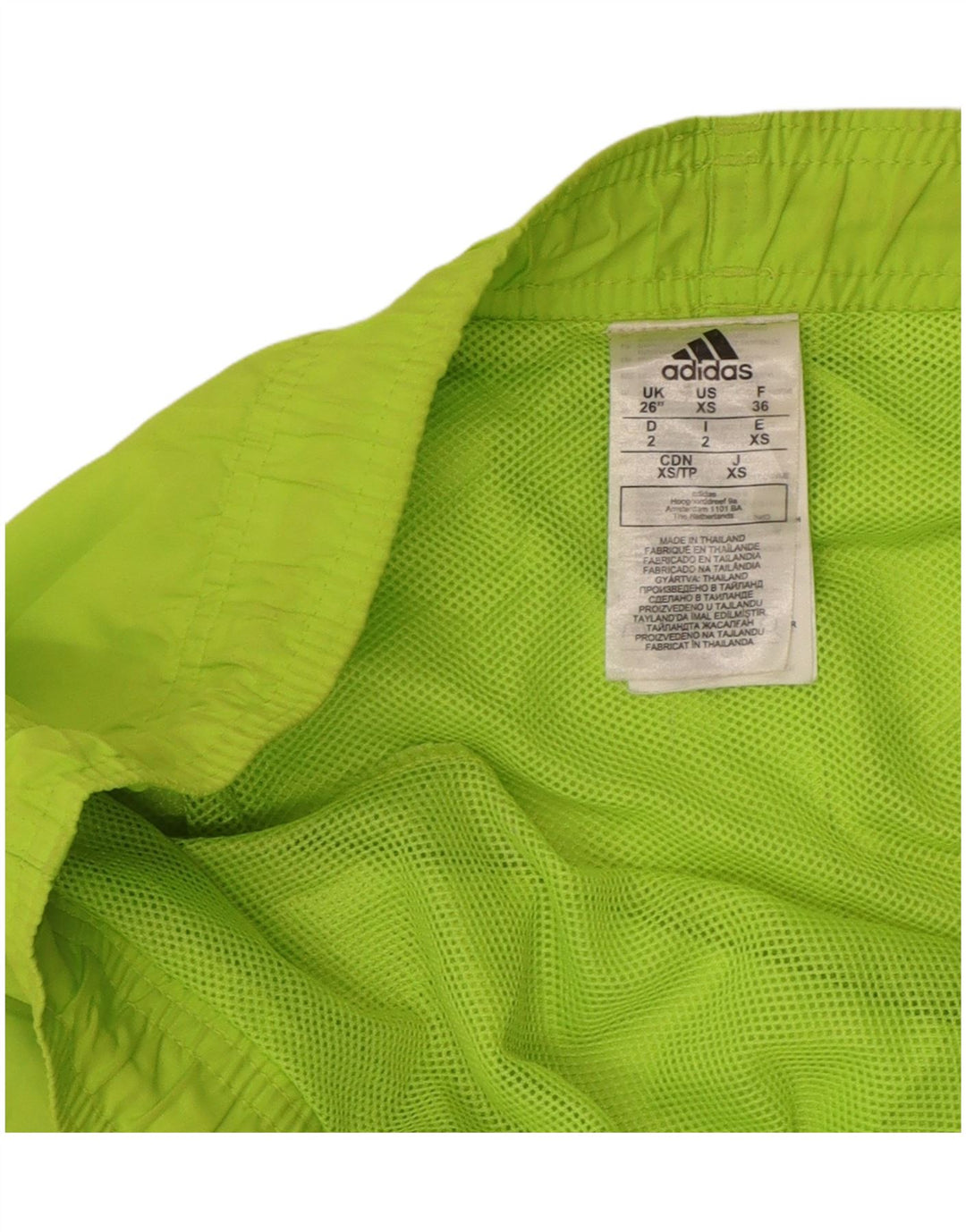 ADIDAS Mens Swimming Shorts XS Green Polyester