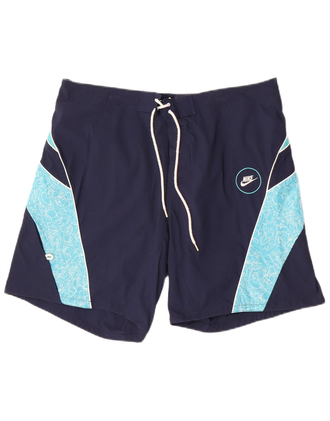 Nike Badeshorts til mænd Large Navy Blue Colourblock