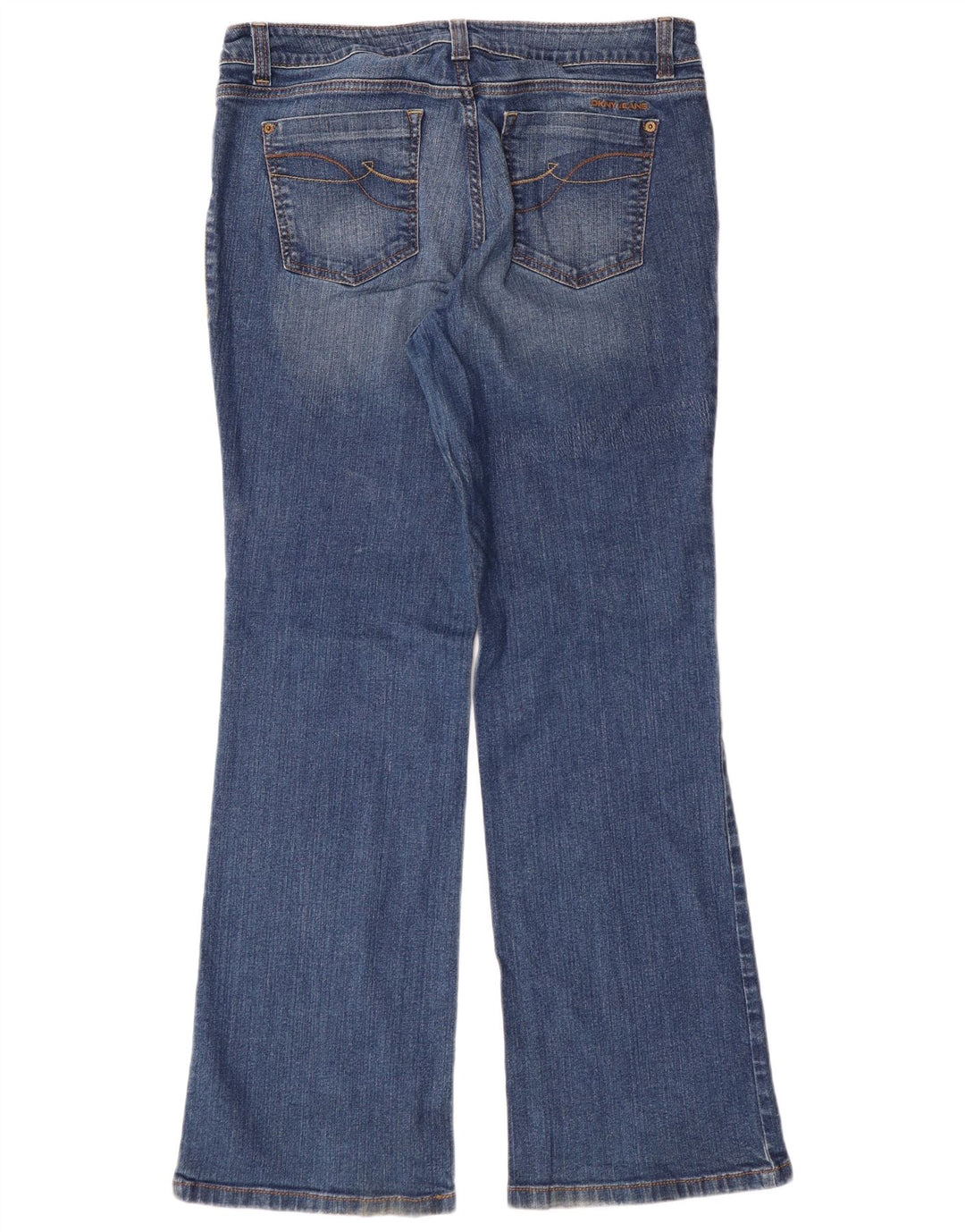 Dkny Dame Bootcut Jeans US 16 2XL W35 L32 Blå Bomuld