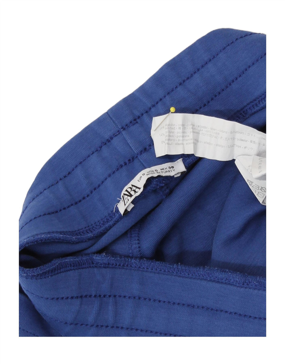 Zara Herre Sportshorts Små Blå Bomuld