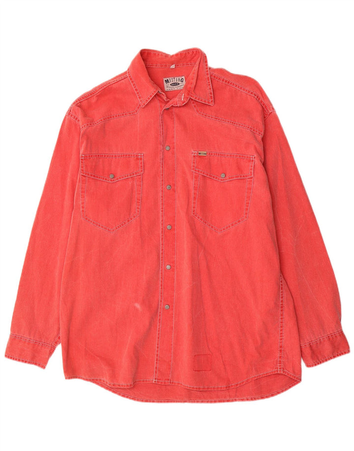Mustang Denimskjorte til mænd Medium Rød