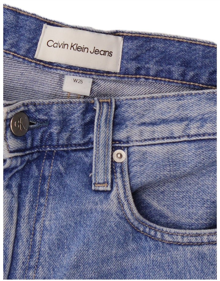 Calvin Klein Dame Jeans med brede ben W25 L32 Blå