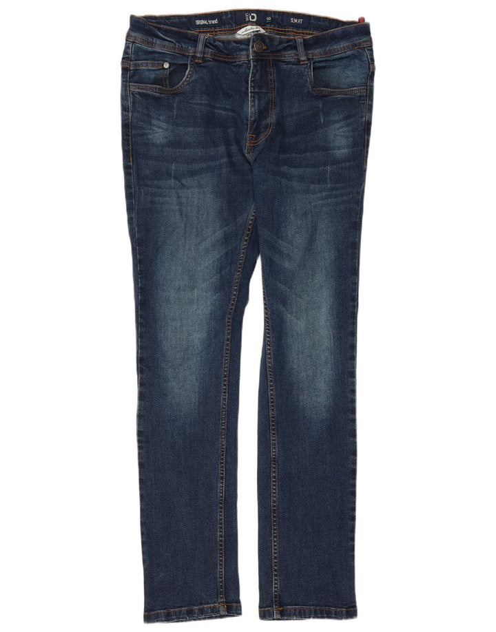 DACK'S Herre Slim Jeans IT 50 Large W34 L32 Blå Bomuld