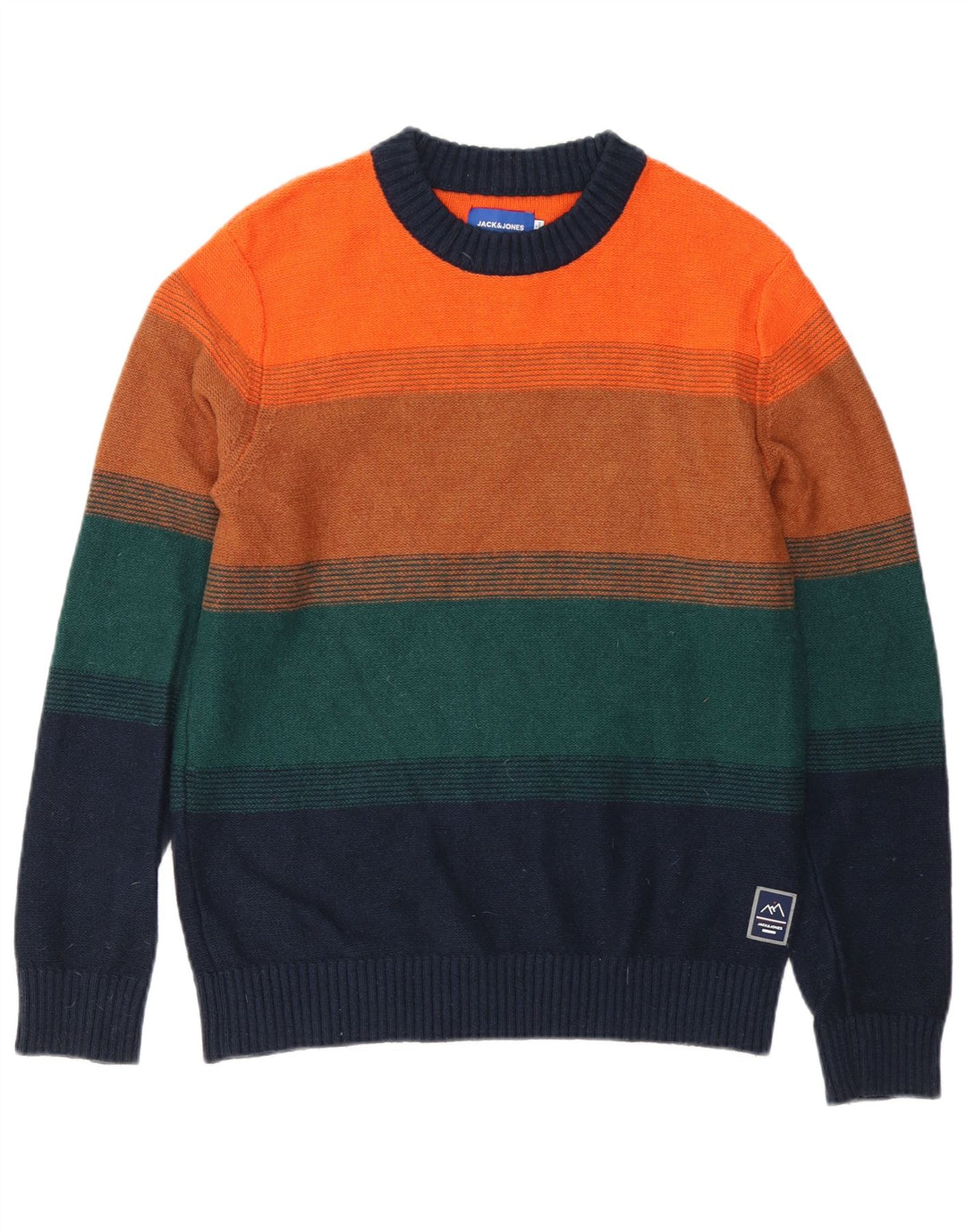 Jack & Jones Herre Crew Neck Jumper Sweater Medium Flerfarvet Stribet