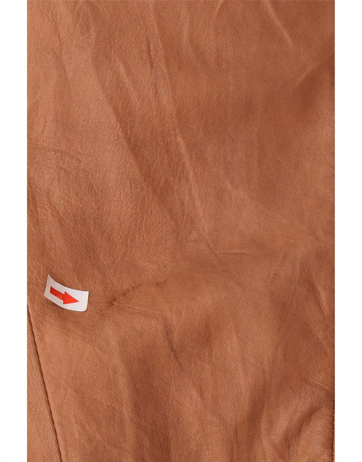 Vintage Dame Oversized Shearling Jacket UK 16 Large Brown