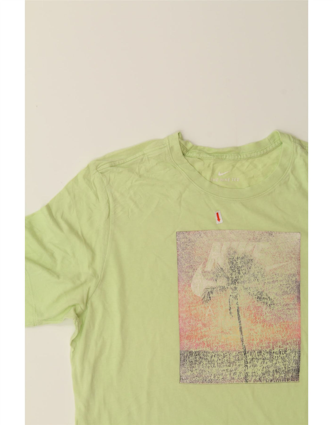 NIKE Mens Graphic T-Shirt Top Large Green Vintage Nike and Second-Hand Nike from Messina Hembry 