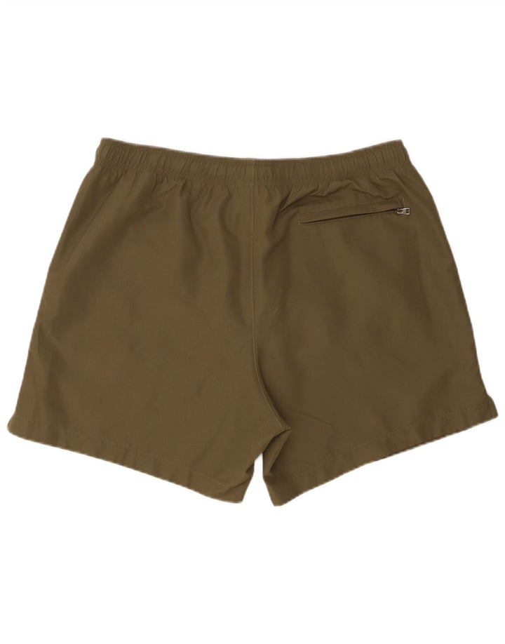 Calvin Klein Herre grafiske badeshorts Stor Khaki Polyester