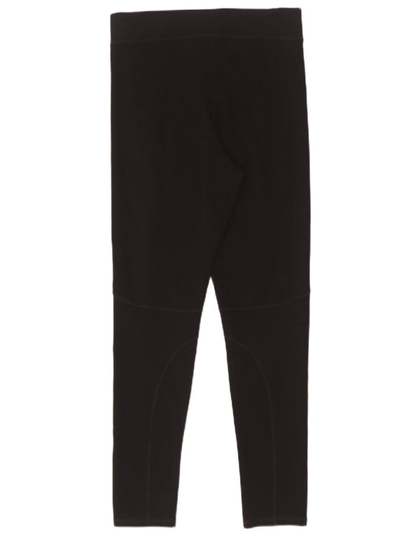 Zara Womens Leggings UK 8 Small Black Polyamide