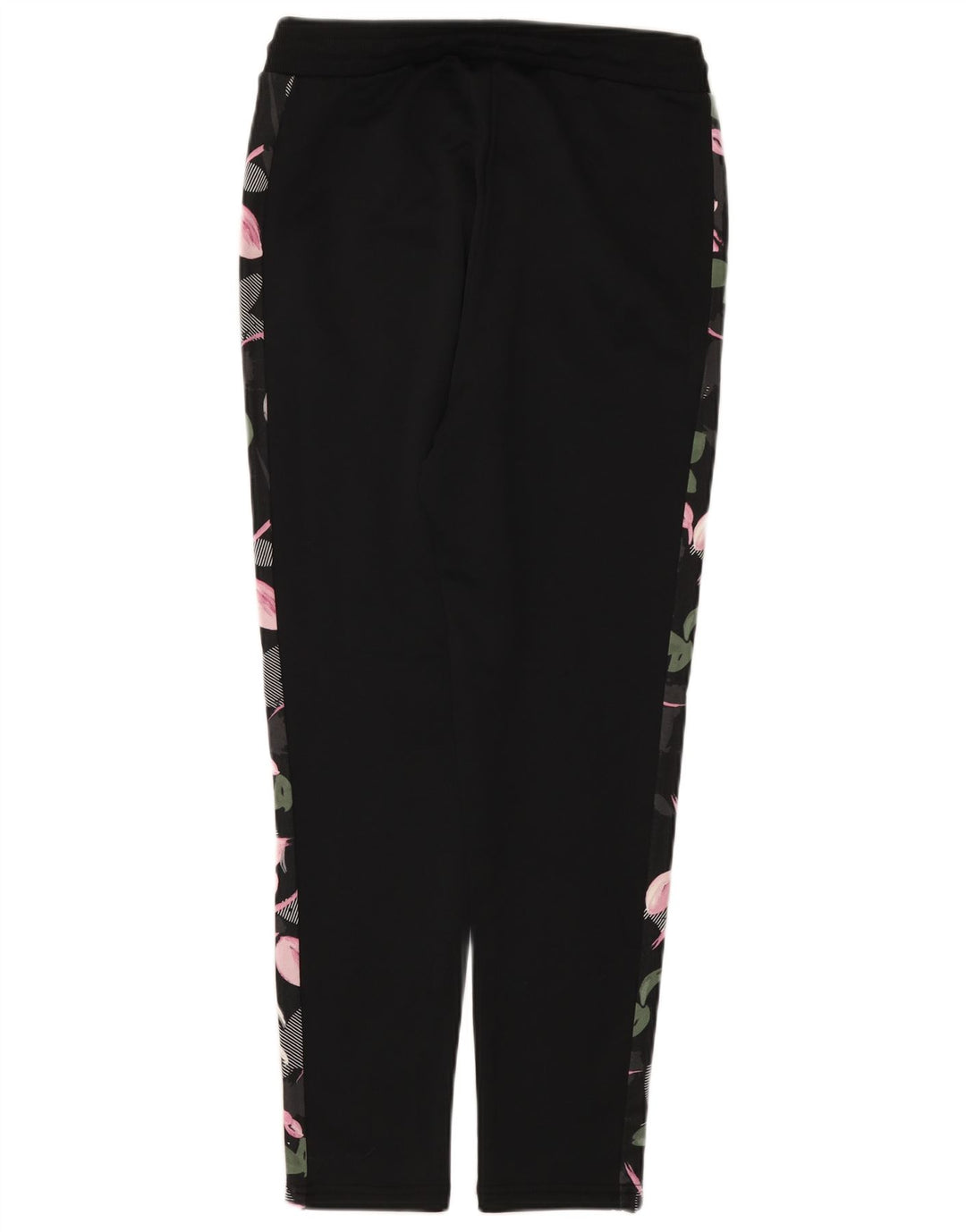 Puma træningsdragt bukser til kvinder UK 10 Small Black Floral Polyester
