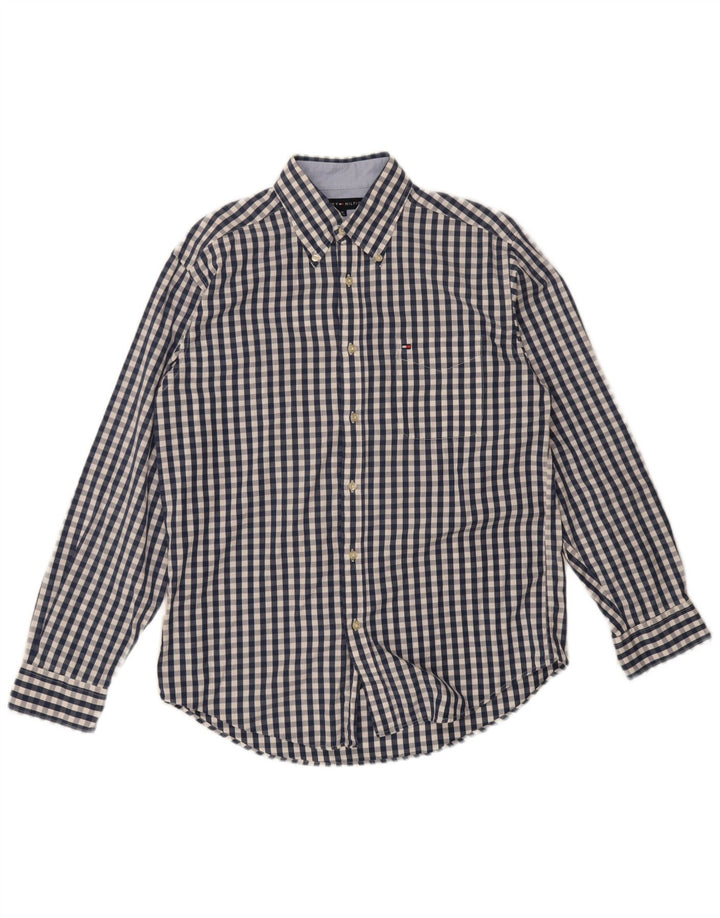 Tommy Hilfiger Herreskjorte Medium Marineblå Gingham Bomuld