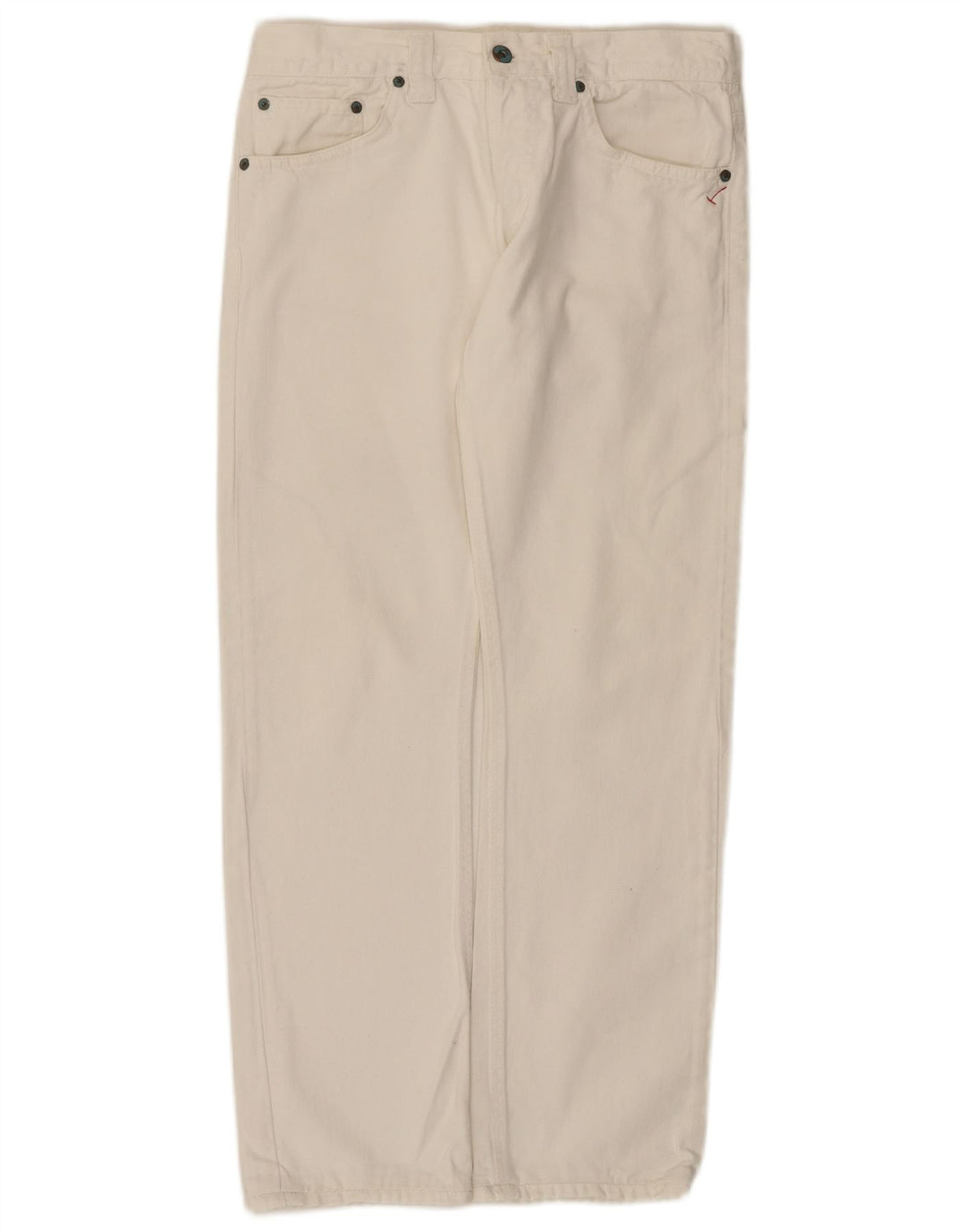 Dondup Dame Straight Jeans W32 L29 Hvid Bomuld