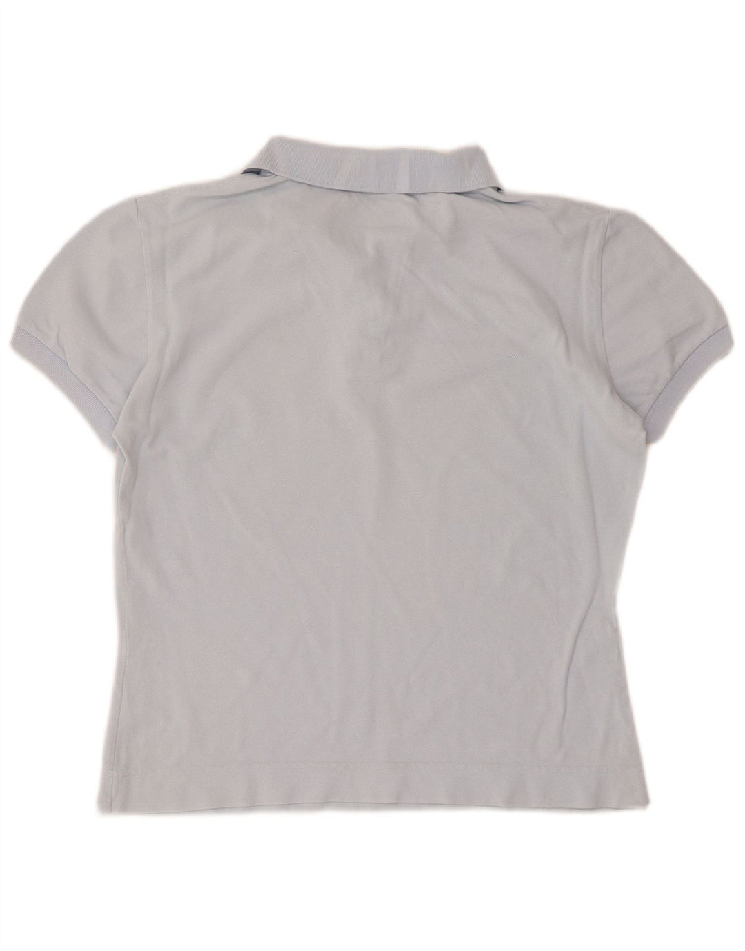 Lacoste Womens Crop Polo Shirt Størrelse 44 Stor Blå Bomuld
