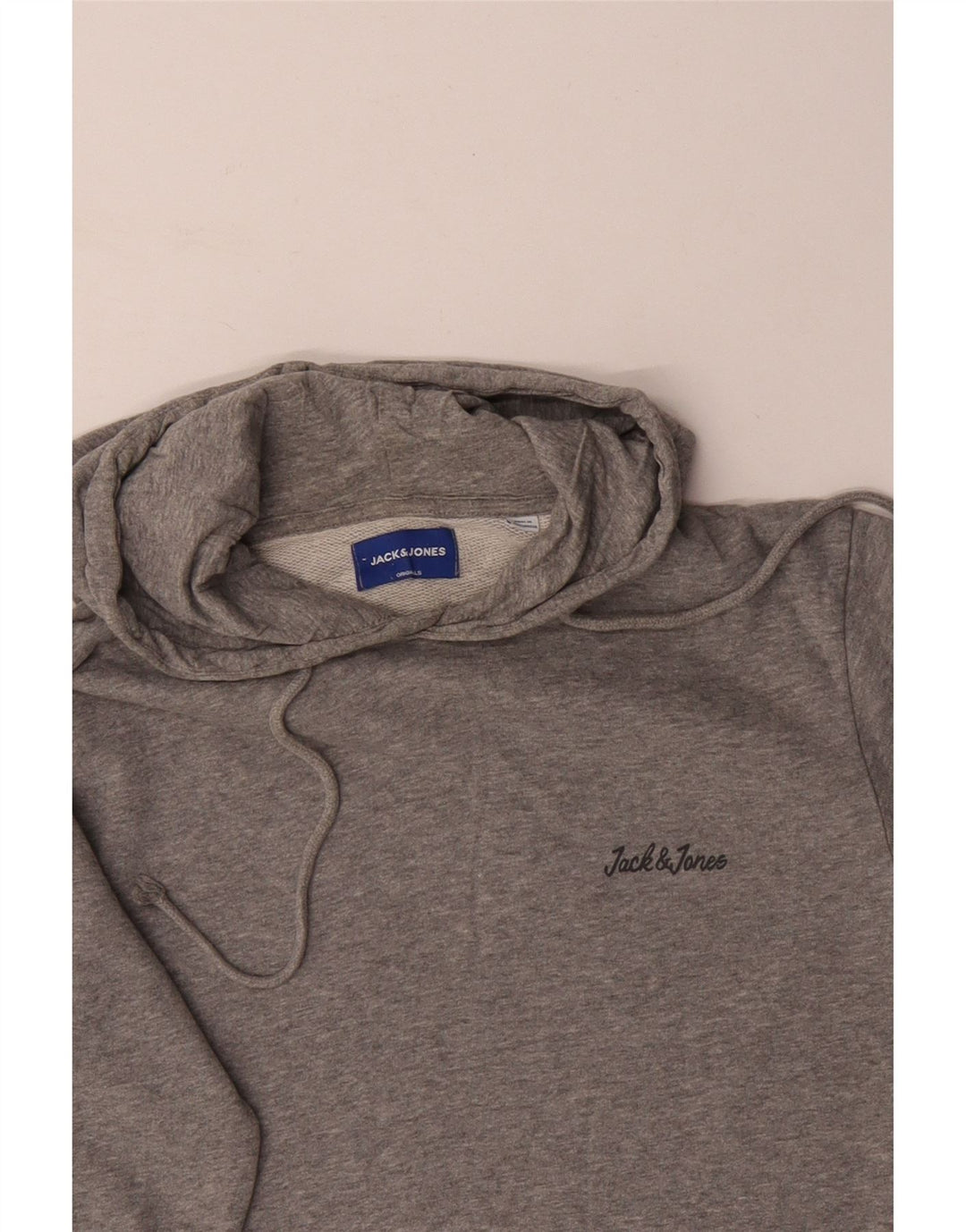 JACK & JONES Herre hættetrøje Jumper Medium Grey Flecked Bomuld