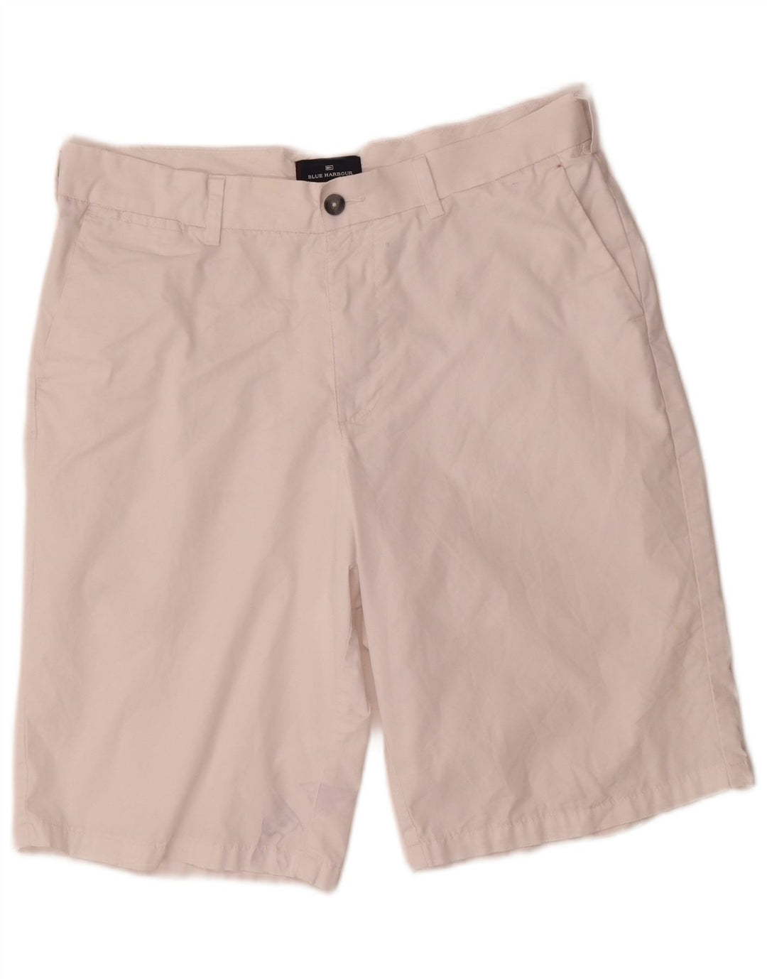 Marks & Spencer Herre Blue Harbor Chino Shorts W34 Stor hvid bomuld