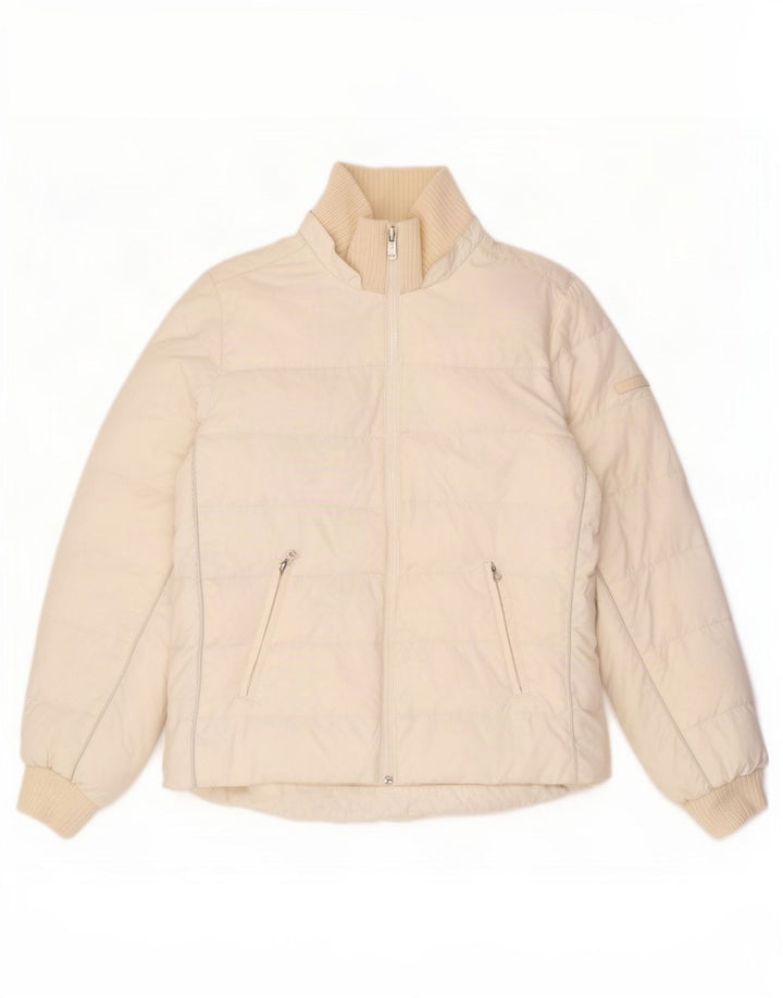 Champion Dame Polstret Jakke UK 10 Small White Polyamide