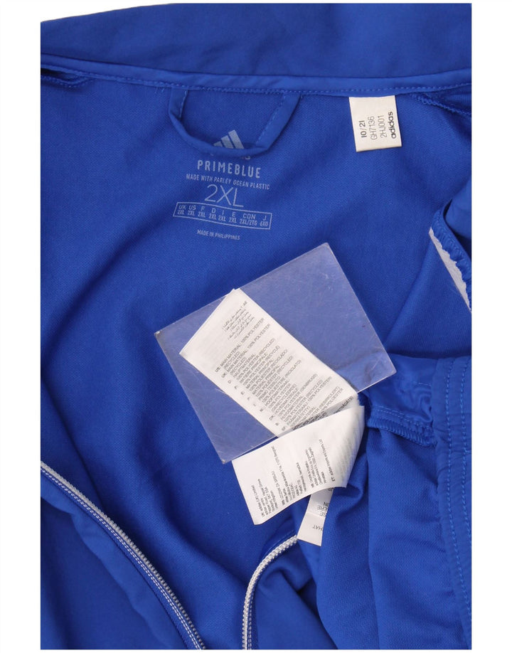 Adidas Herre Primegreen Træningsdragt Top Jakke 2XL Blå Polyester