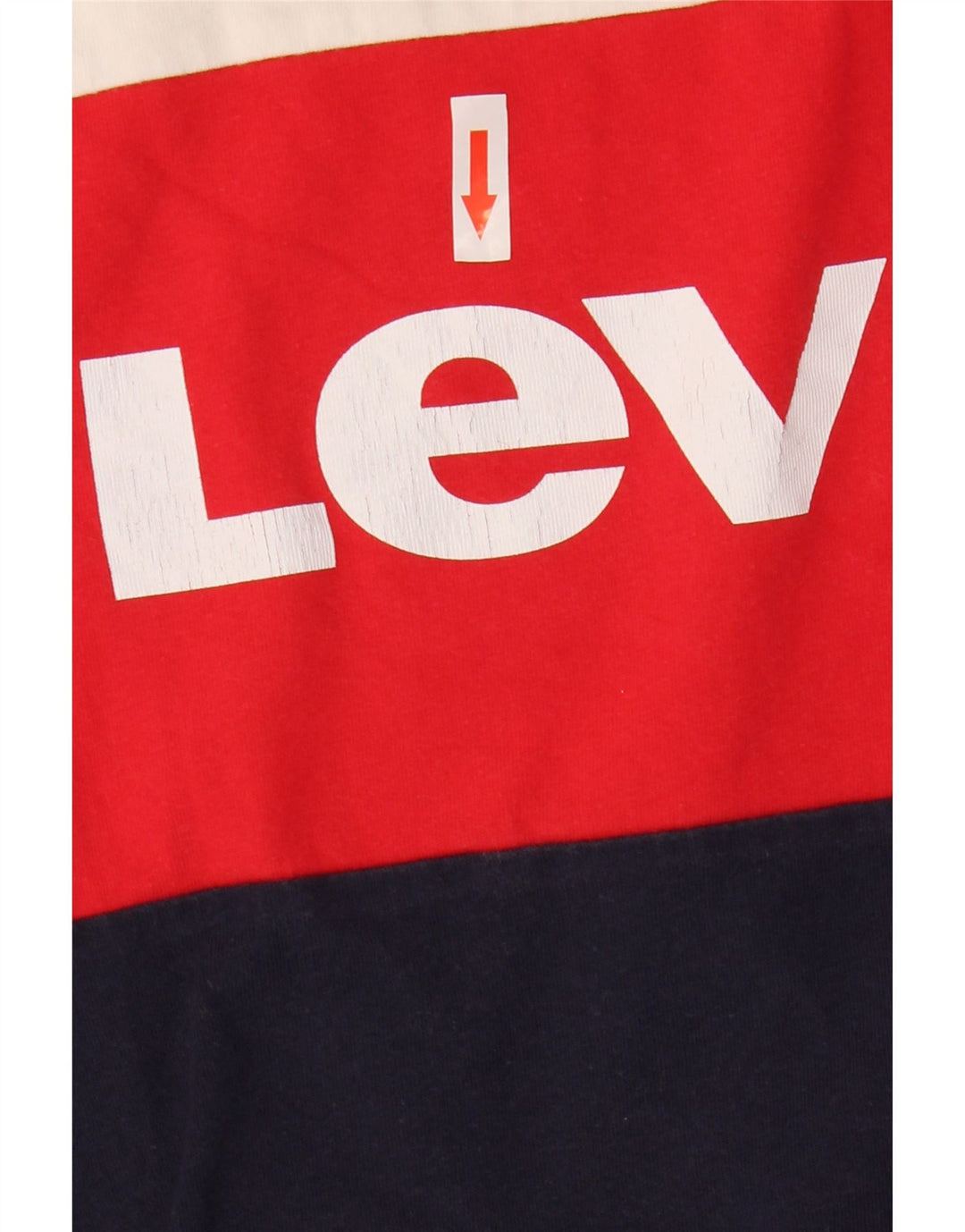 Levi's Womens Crop Grafisk T-Shirt Top UK 10 Small Multicolored
