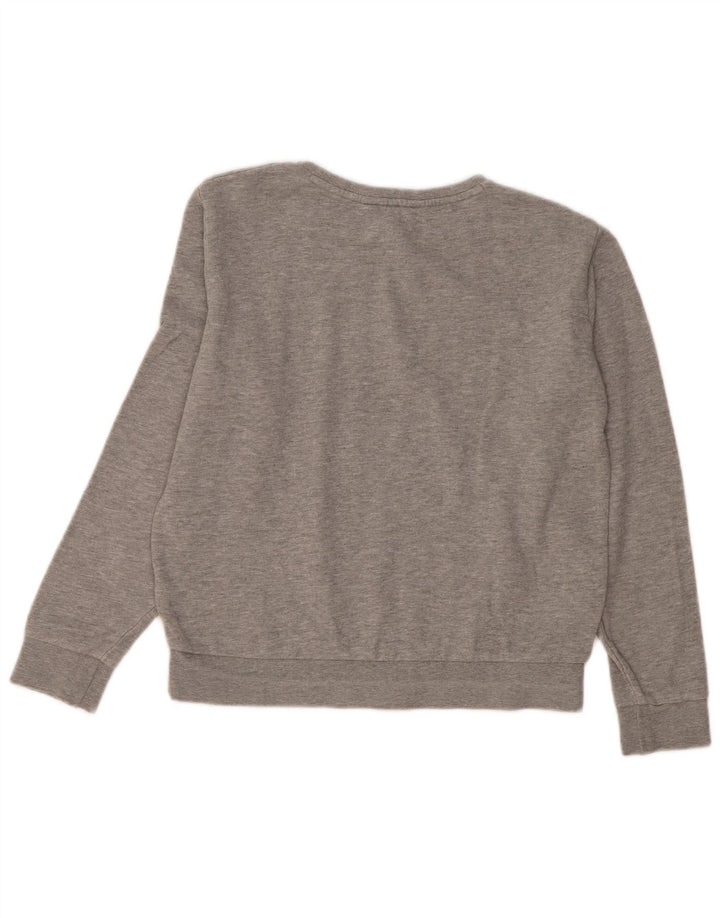 Lee Womens Regular Fit Oversized Sweatshirt Jumper UK 10 Small Grey Bomuld