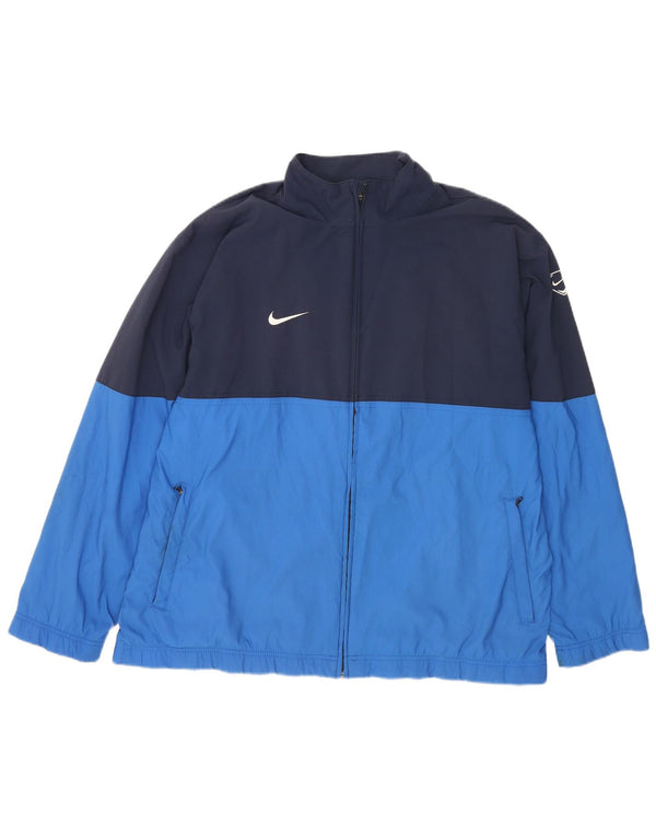 Nike Træningsdragt til mænd, topjakke UK 44/46 XL Blå Colourblock Sports
