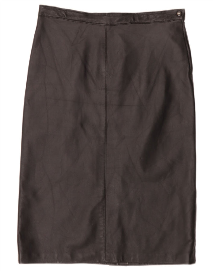 Vintage lædernederdel til kvinder W30 Medium Black