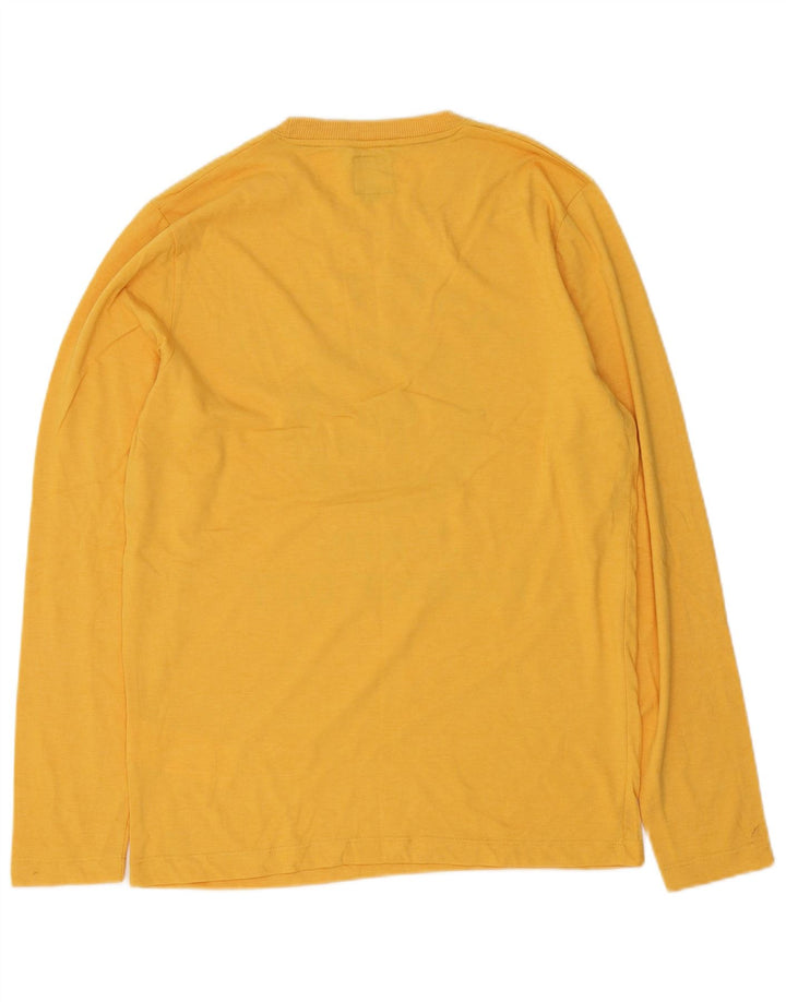 Jack & Jones Herre Grafisk Top Langærmet Medium Gul Bomuld