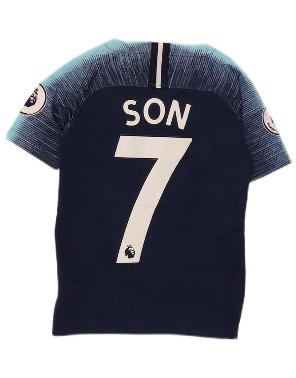 Nike Boys Tottenham Hotspur Grafisk T-Shirt Top 8-9 år Small Navy Blue