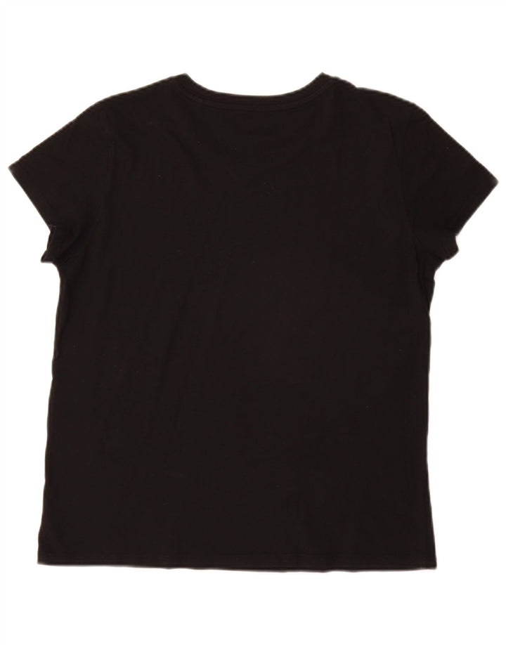 Levi's Dame Grafisk T-Shirt Top UK 14 Medium Sort