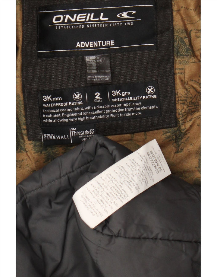 O'NEILL Herre Hooded Parka Jacket UK 38 Medium Grey Polyester