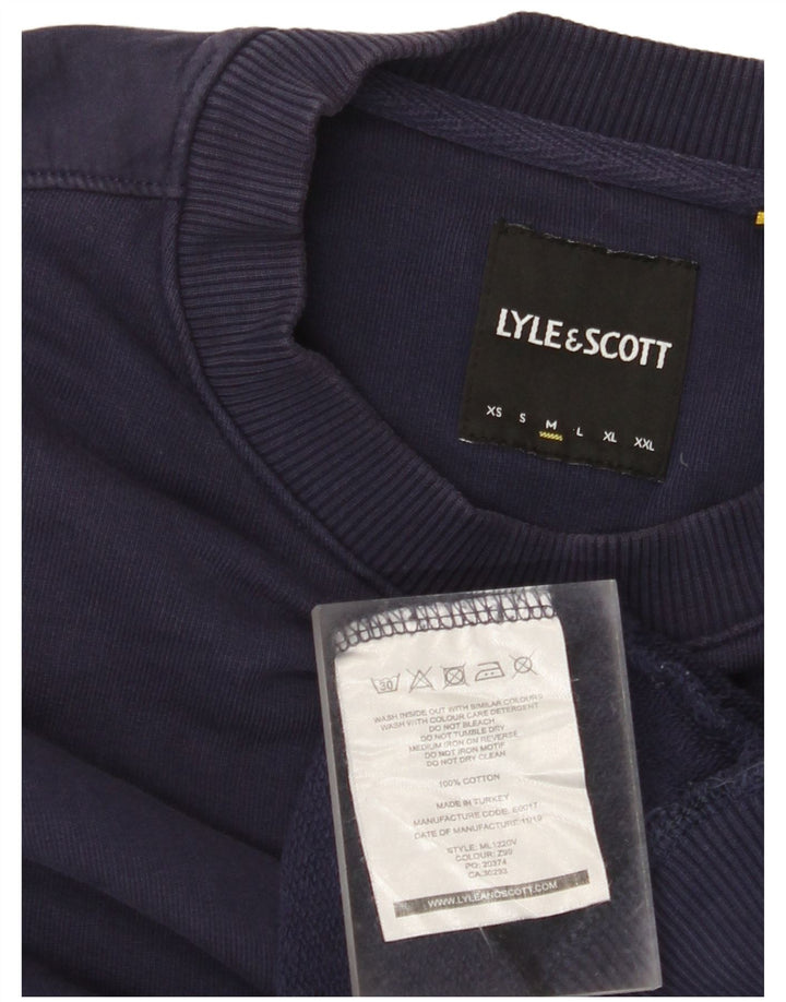 LYLE & SCOTT Sweatshirt til mænd Medium marineblå bomuld