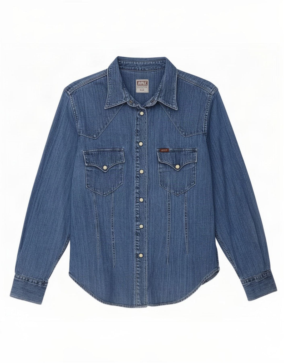 Rifle Dame Denim Shirt UK 16 Large Blue