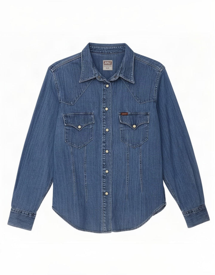 Rifle Dame Denim Shirt UK 16 Large Blue
