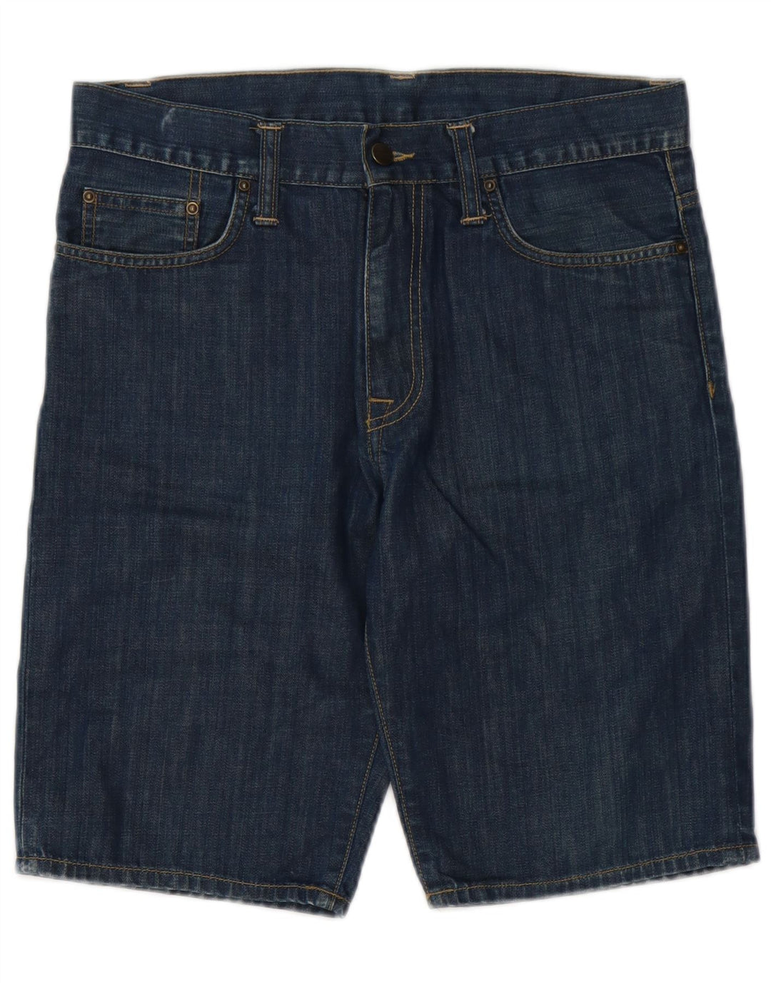 Carhartt Herre Denim Shorts W30 Medium Blue Bomuld